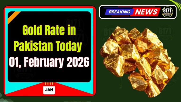Gold Rate in Pakistan Today 01, February 2026