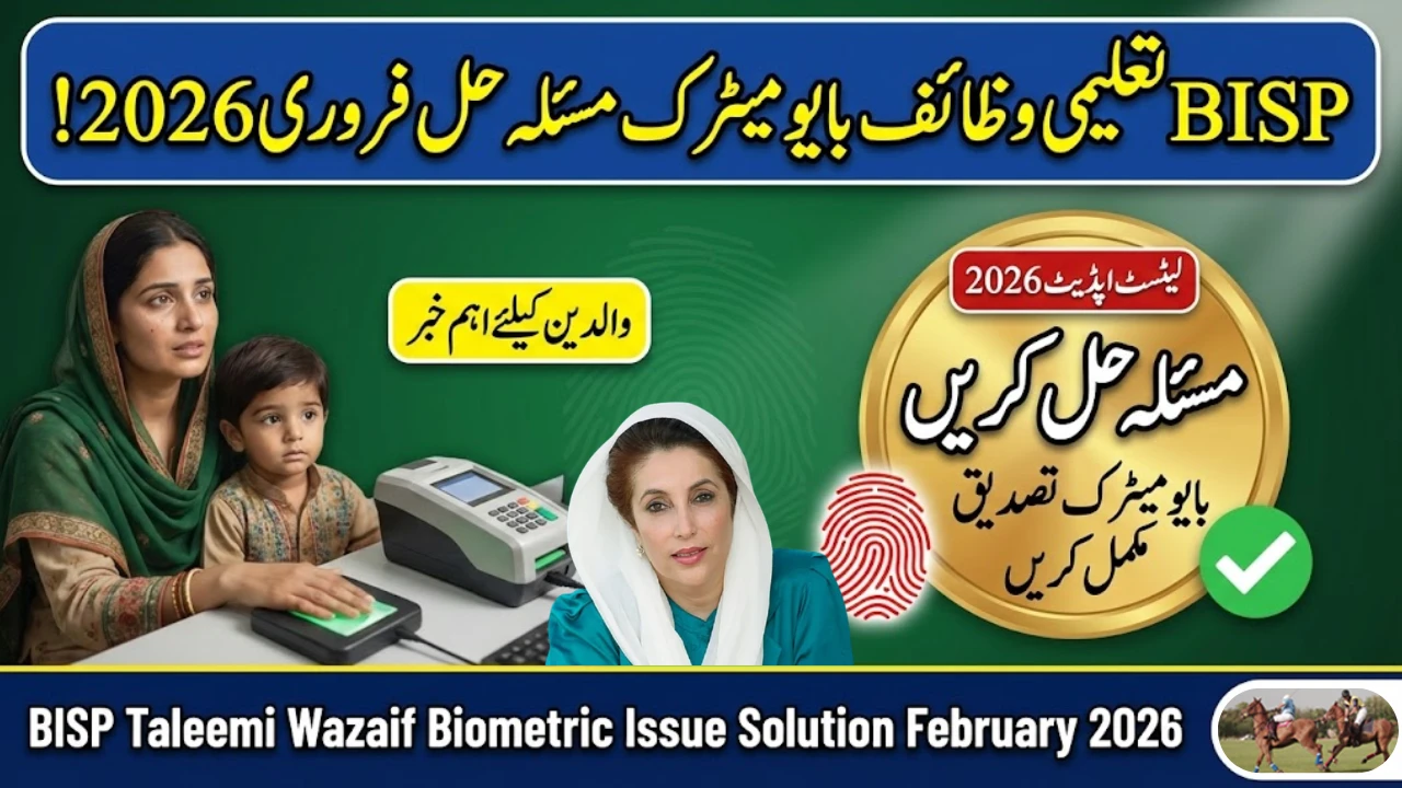 BISP Taleemi Wazaif Biometric Issue Solution February 2026 – Complete Fix Guide for Parents